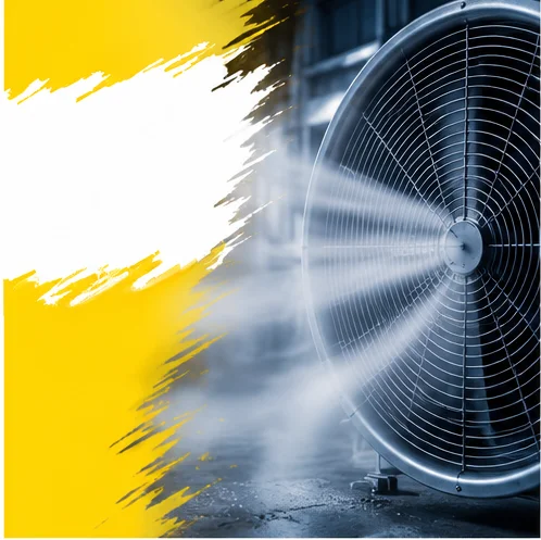 Großer Ventilator in einer Halle