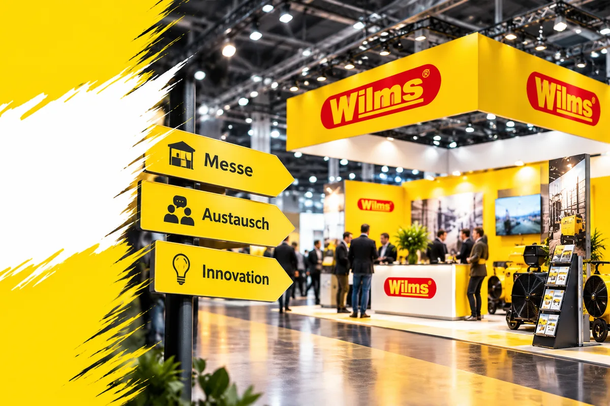 Wilms-Messestand mit Geräten