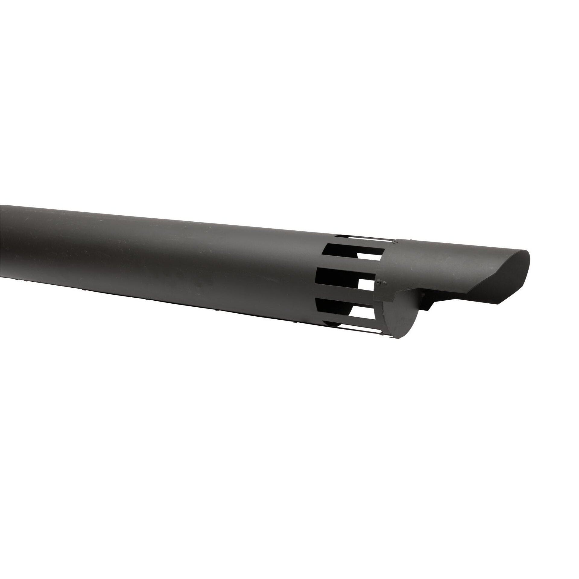 Exhaust pipe with integrated rain bonnet