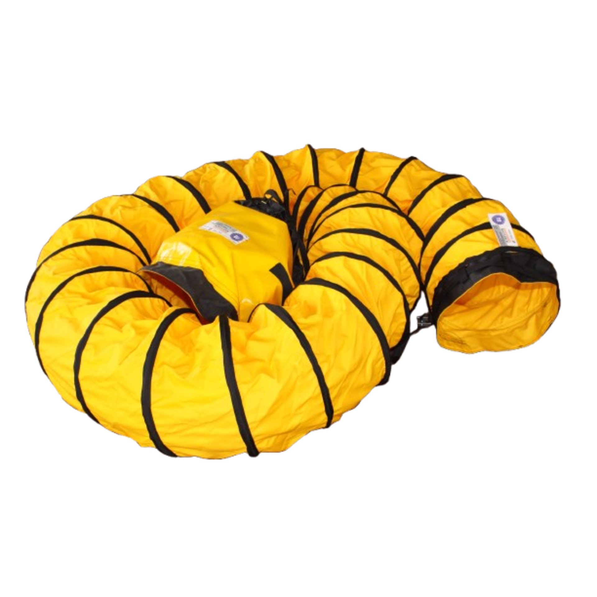 Warmluftschlauch mit angenähter Tasche 355mm Ø x 7,6m